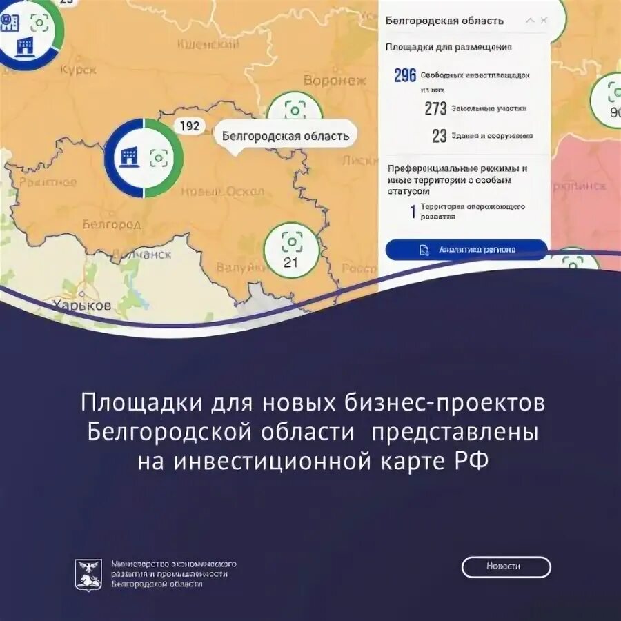 О Белгородской области - инвестиционный портал Белгородской области