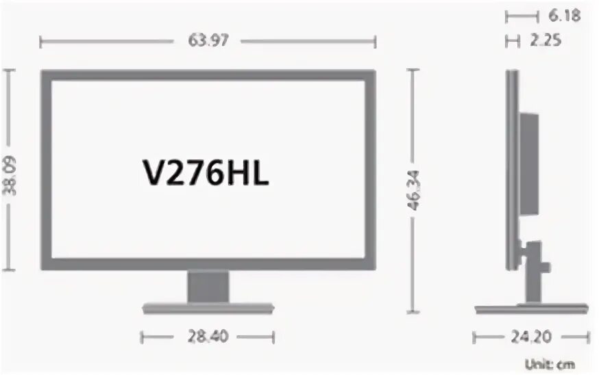 Монитор 27 см. Монитор Acer k272hulbmiidp. Габариты монитора 24 дюйма. Габариты монитора 24 дюйма в сантиметрах. Монитор 24 дюйма ширина в см