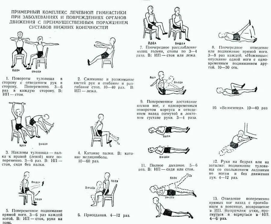 Упражнения для суставов спины. Комплекс лечебной гимнастики при остеоартрозе. ЛФК комплекс упражнений для тазобедренных суставов. Лечебная физкультура ЛФК при остеоартрите. Упражнения при артрозе коленного сустава по методике.