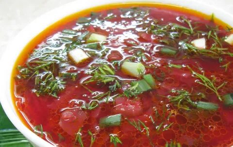Красный суп без мяса