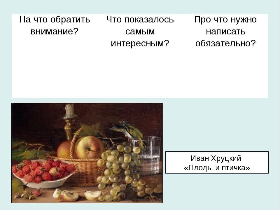 Картина хруцкого цветы и плоды 3 класс. Иван Хруцкий плоды и птичка. Художник Хруцкий плоды и птичка. Хруцкицкий плоды и птичка. Сочинение описание натюрморта.