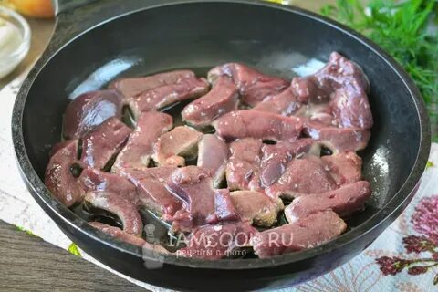 Печень с майонезом и чесноком