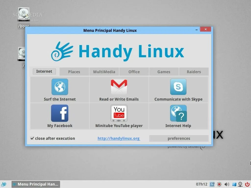 Интернет через линукс. Handylinux. linux в интернете. линукс девелопер. menu principal.