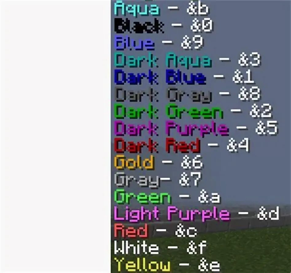 Таблица цветов Minecraft. Цвета текста в МАЙНКРАФТЕ. Цвета шрифтов в Майне. Цвета майнкрафт коды. Менять цвет букв