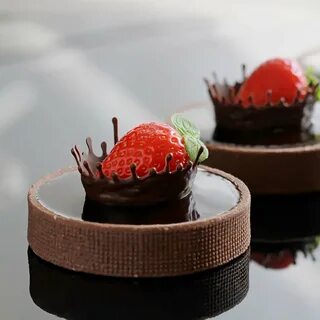 Десерты с шоколадным декором (52 фото) .