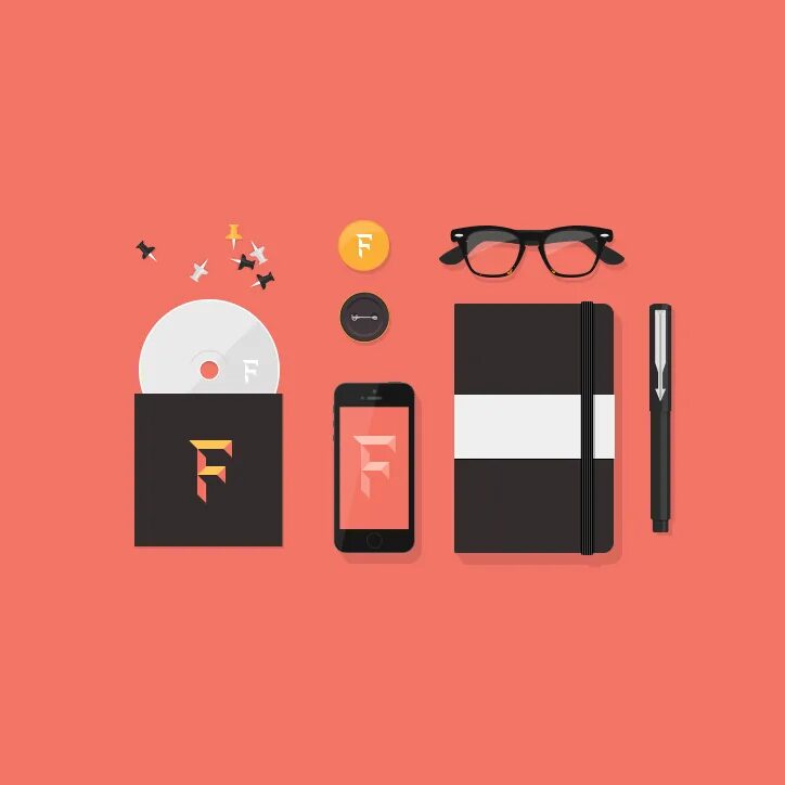 Flat image. Фирменный стиль. стиль флэт. плоский дизайн flat. flat стиль в дизайне.