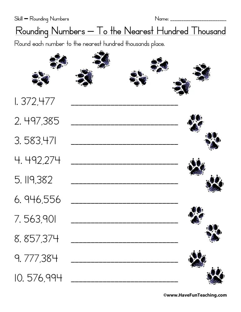 Round to nearest. Hundred Thousand Worksheets. Rounding Worksheet. Thousand Worksheet. Thousand Thousands Worksheets.