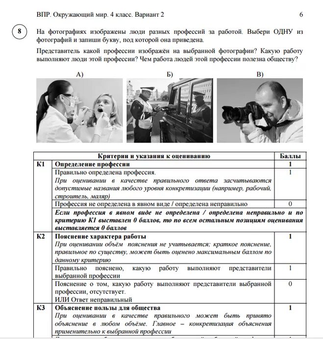 Какую работу выполняют врачи впр 4. Профессии ВПР. На фотографиях изображены люди разных профессий. Профессии по окружающему миру ВПР. ВПР описание профессий.