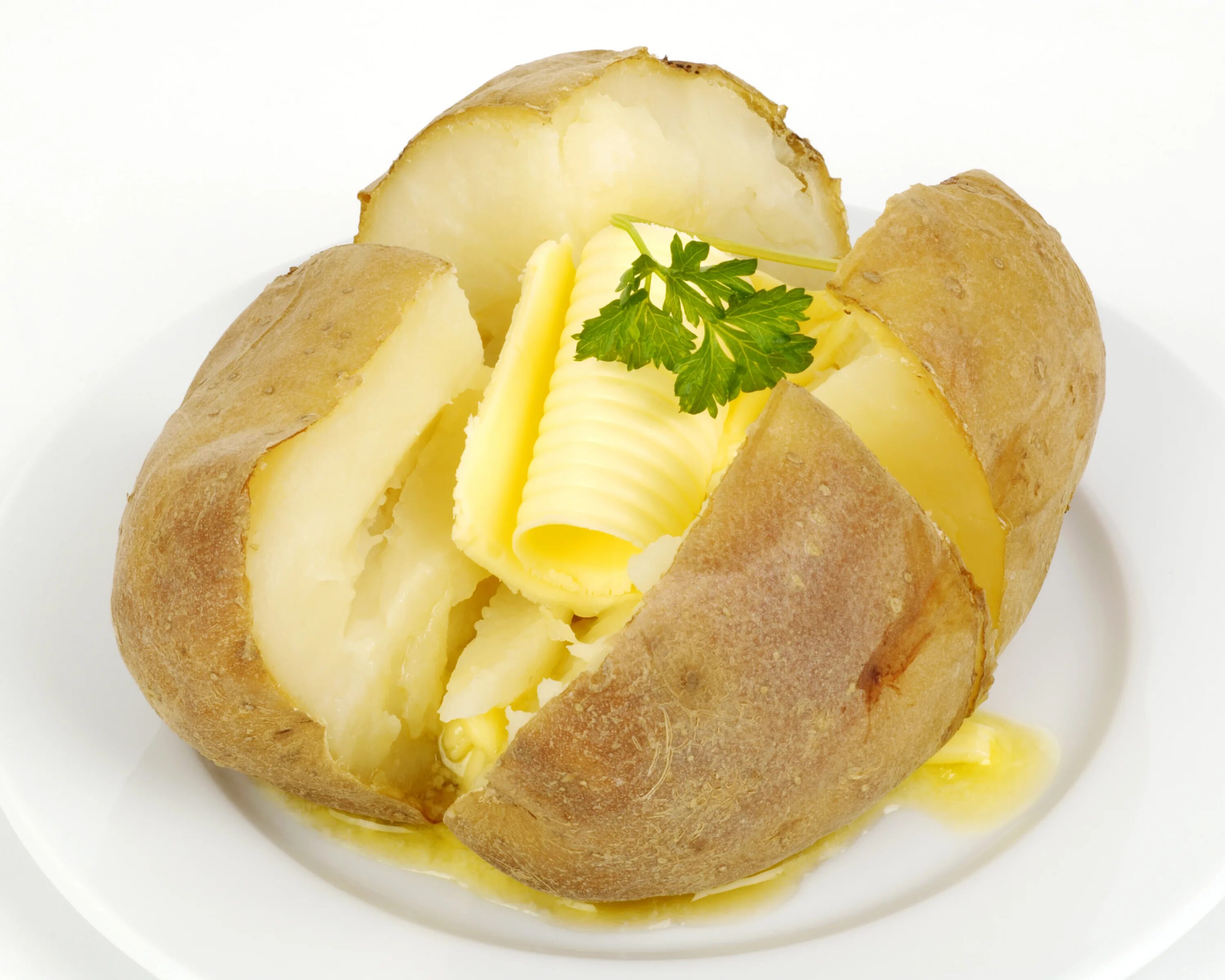 Картофель в свч. Джакет потатоес. Печеная картошка с маслом. Baked Jacket Potatoes. Potato with Butter.