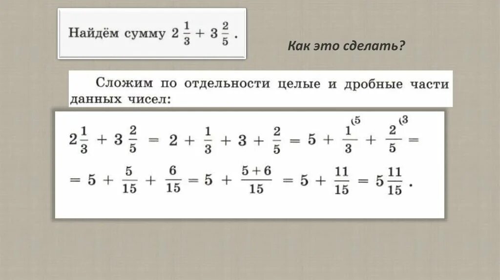 Сложение смешанных дробей. Сложение и вычитание смешанных дробей. Смешанное сложение смешанных дробей. Сложение дробей смешанных дробей. Видеоурок по математике 5 класс дроби сложение