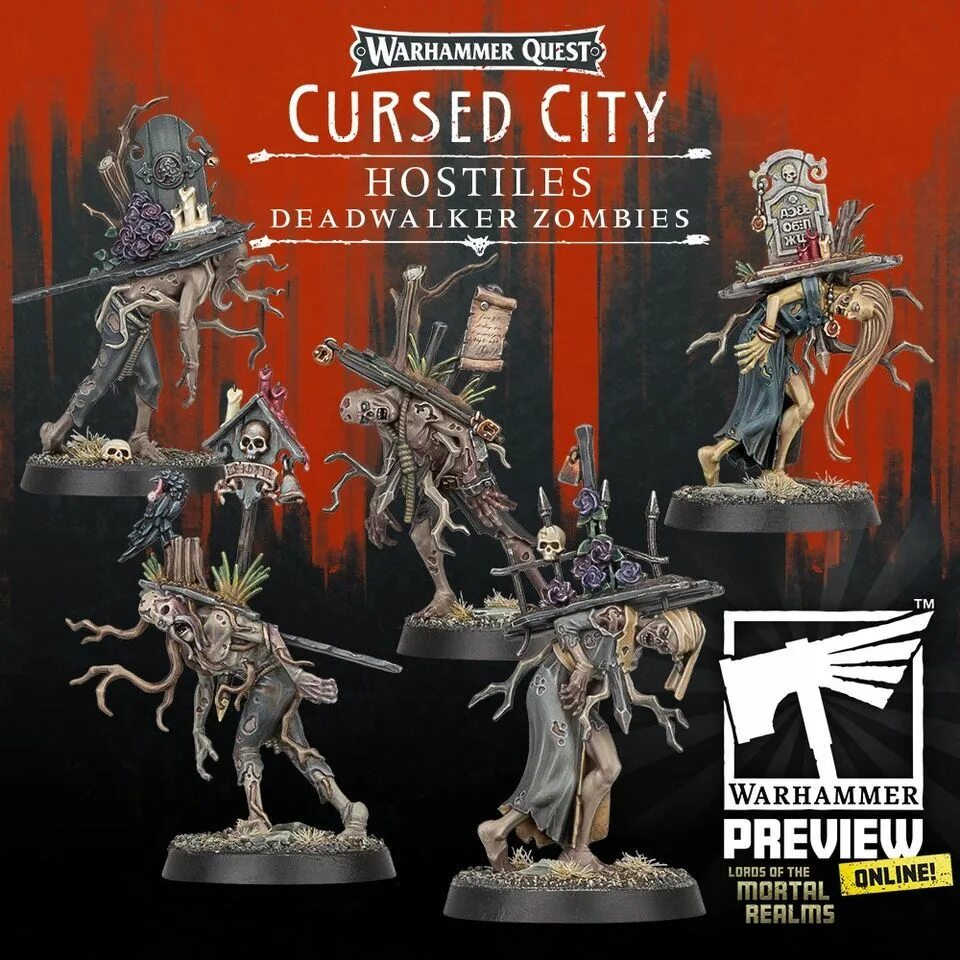 Quest curse. Age of sigmar cursed city. warhammer cursed city miniatures. warhammer quest: cursed city.