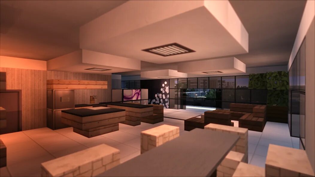 Minecraft Modern Room Tutorial Interior #1 - YouTube