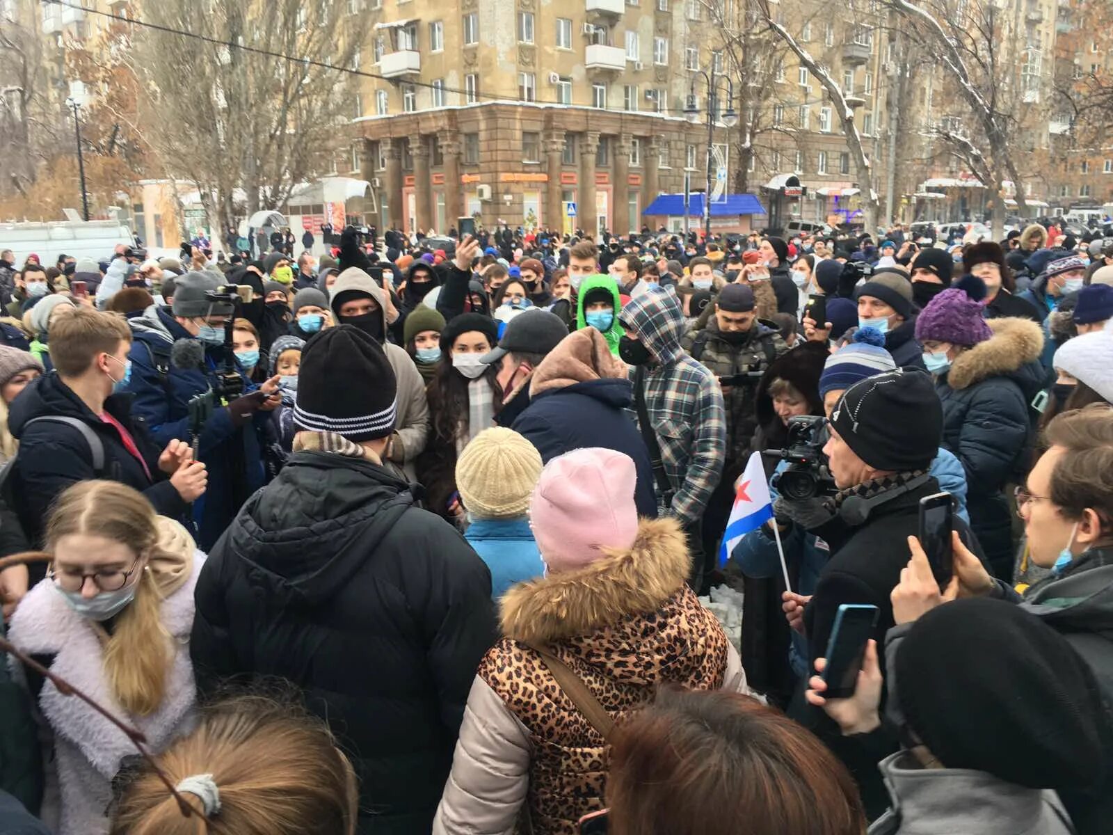 Митинг Навального 23 января 2021 Саратов. Последние новости. Новости сегодня последние. Российские новости. Последние новости рф свежие