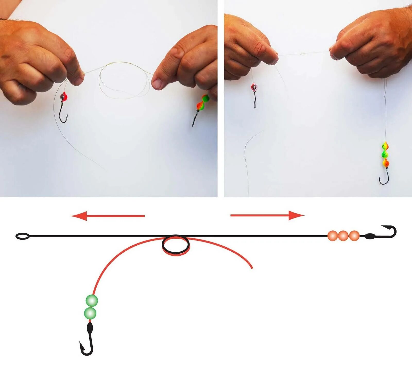 Привязка поводков. Привязать отводной поводок к основной леске. Как привязать поводок с крючком к основной леске. Как привязать отвод к основной леске. Как привязать поводок к основной леске на удочке.