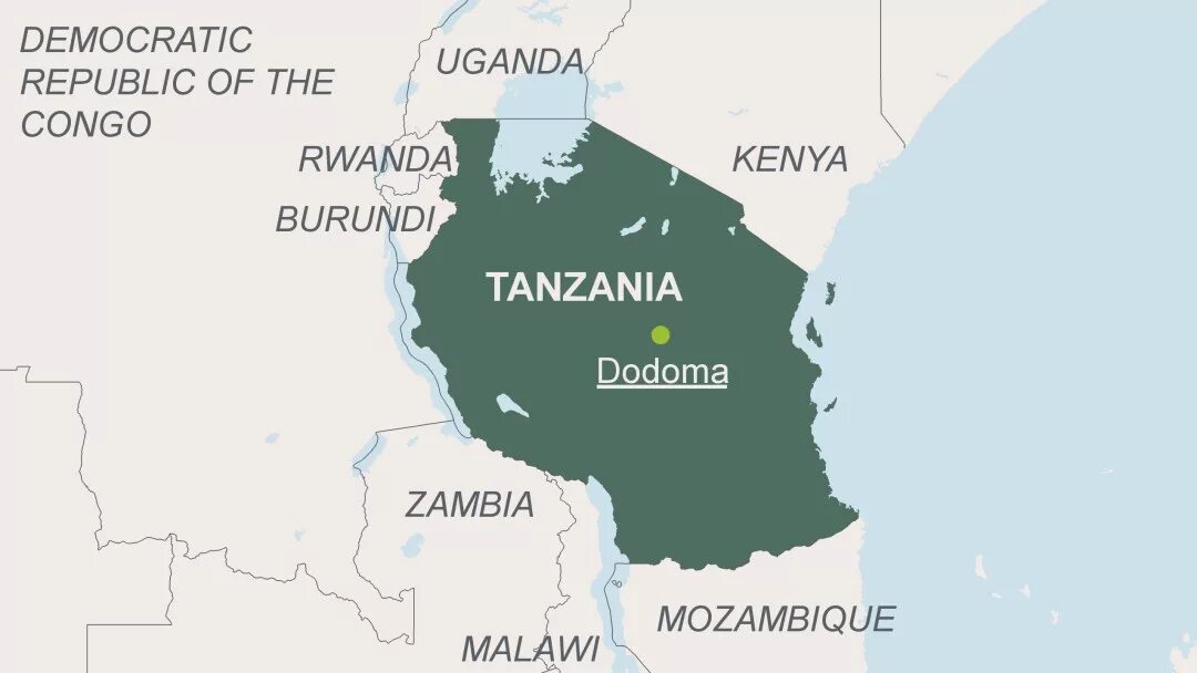 Особенности страны танзания. Местоположение Танзании географическое. Географическая карта Танзании. Танзания и Уганда на карте. Танзания границы на карте.