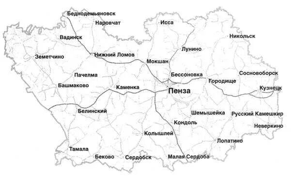 Карта Пензенской области по районам с дорогами. Карта Пензенской области с дорогами. Карта Пензенской области картинка. Карта Пензенской области с районами. Пенза местоположение