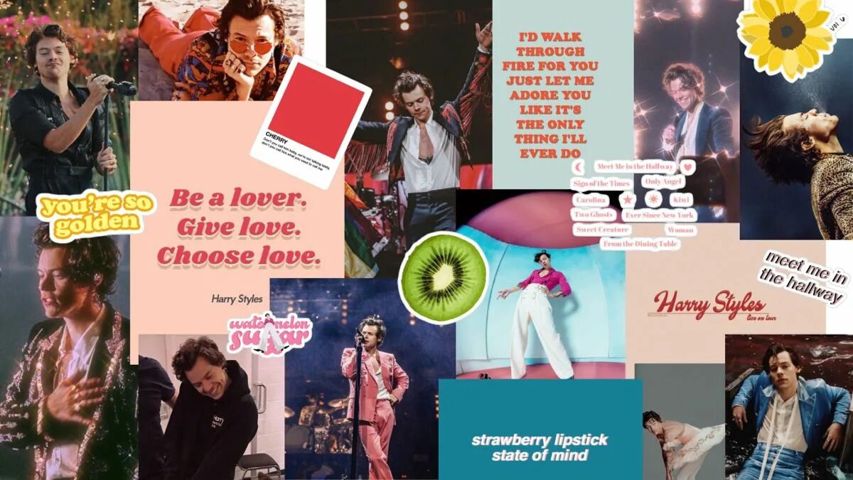 Гив лов песня. Harry Styles Laptop Wallpaper. Harry Styles Wallpaper. Harry Styles Wallpaper Computer. Harry Styles collage 2020.