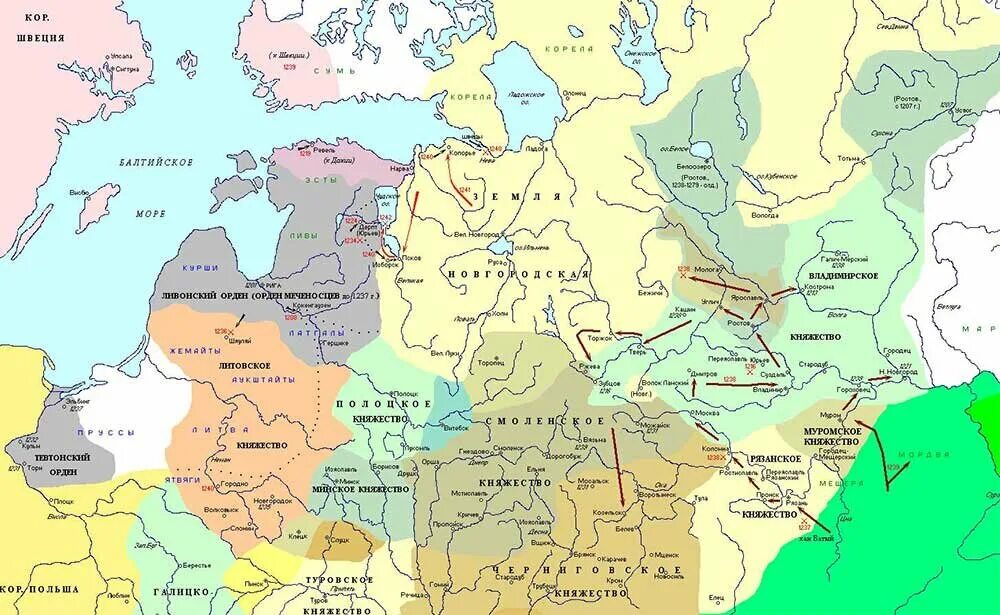 Россия 14 век политика. Карта княжеств Руси в 13 веке. Карта древней Руси 13 век. Карта русских княжеств 13 века. Карта русских княжеств 12-13 века.