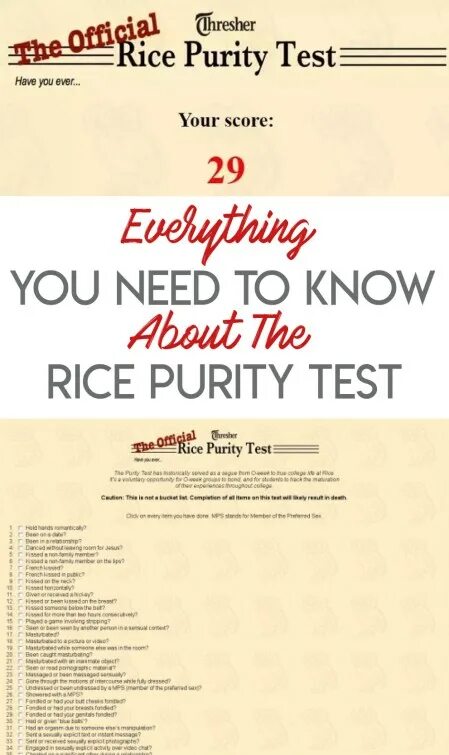 Rice purity. Rice Purity Test. Rice Purity score. Rice Purity Test на русском. Purity перевод.