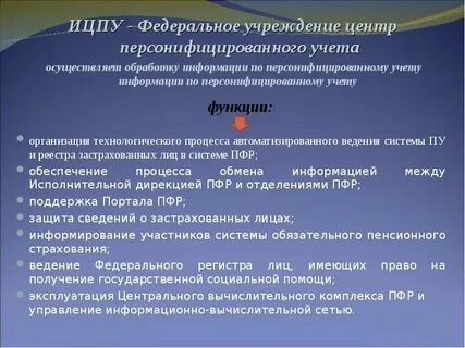 Бухгалтерия пенсионного фонда