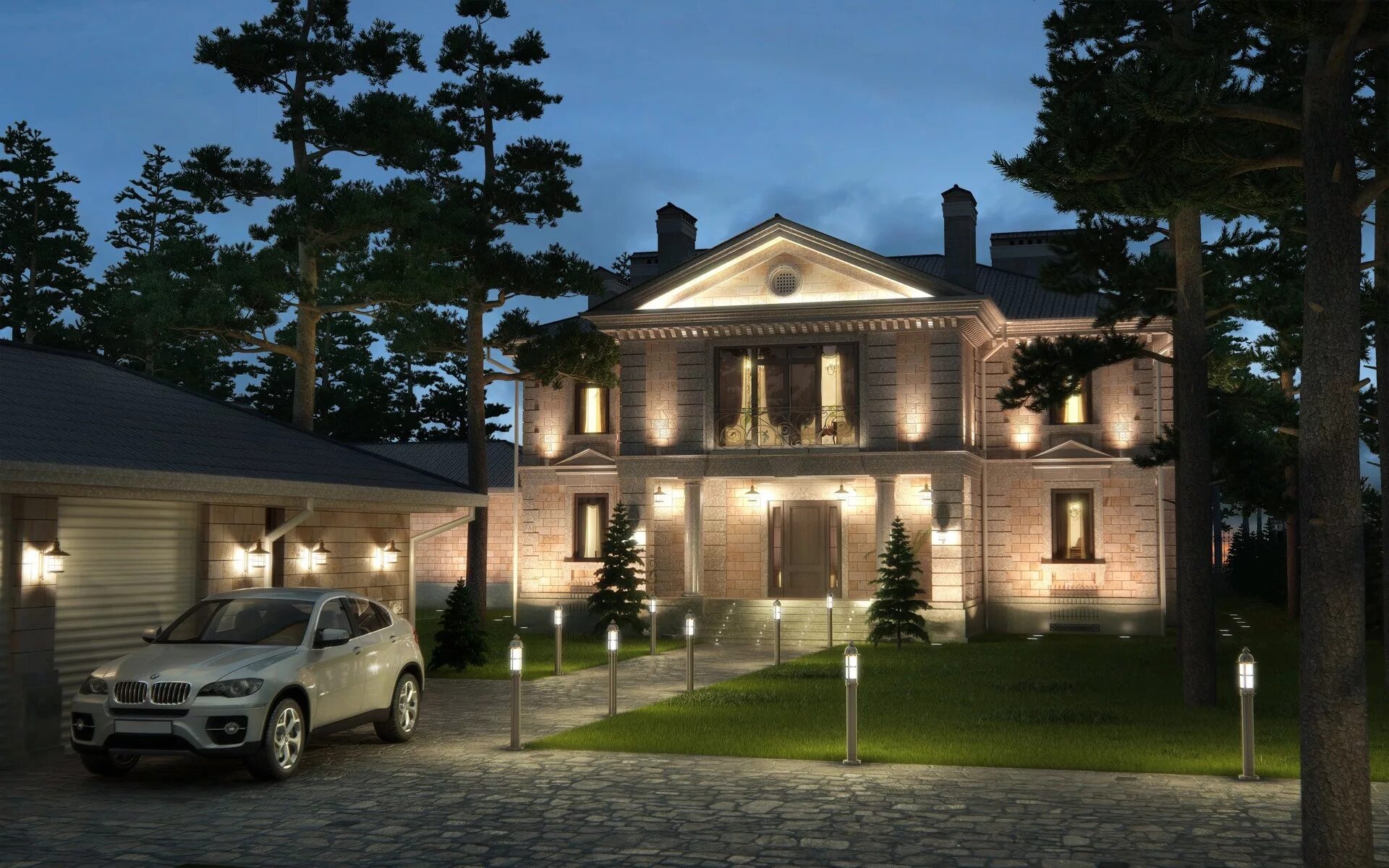 красивый дом с бассейном и беседкой. дом желаний 3. недвижимость картинки. загородная недвижимость. большой богатый дом.