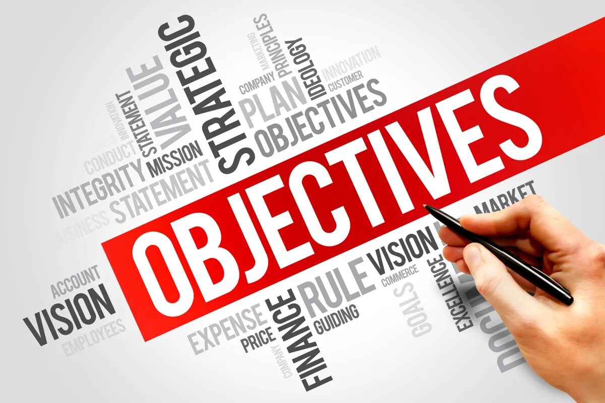 Objective. Objectives без фона. Management by objectives картинки. Goals для презентации.