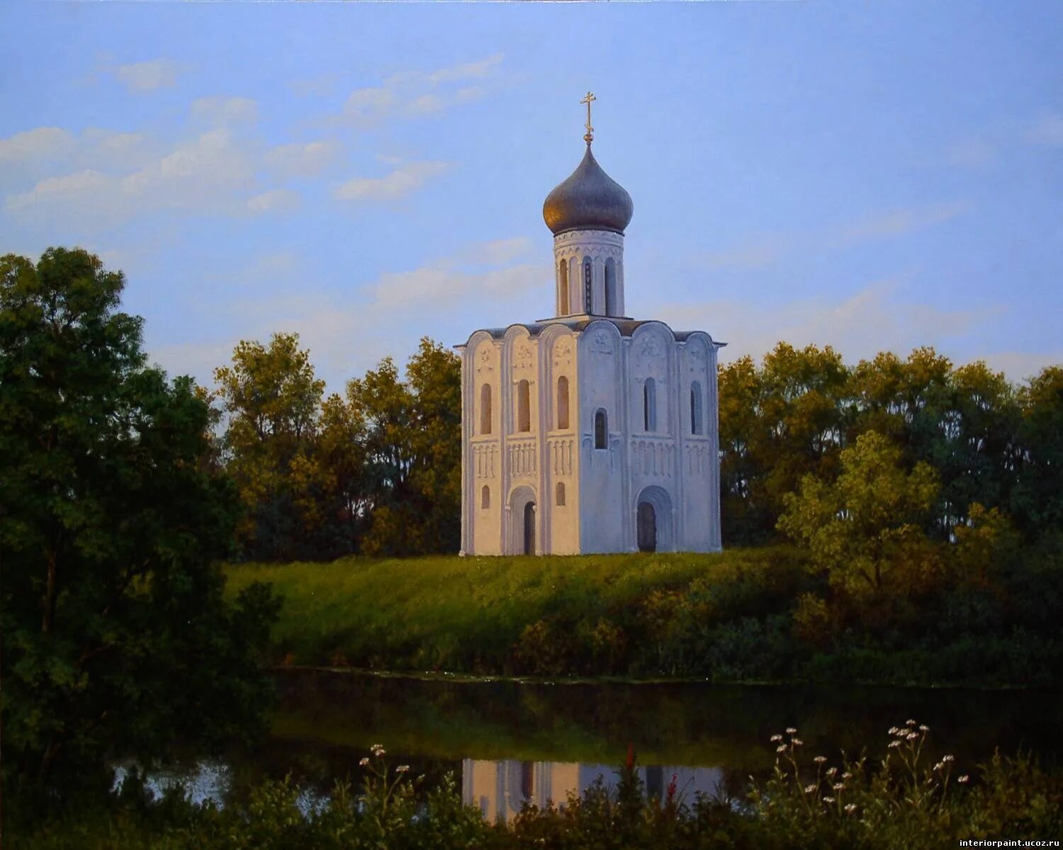 церковь покрова на нерли. церковь покрова на нерли сергей герасимов в хорошем качестве. храм на нерли картина. храм на нерли художники. герасимов художник храм покрова на нерли.