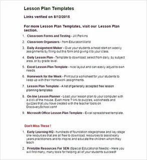 Writing lesson plans