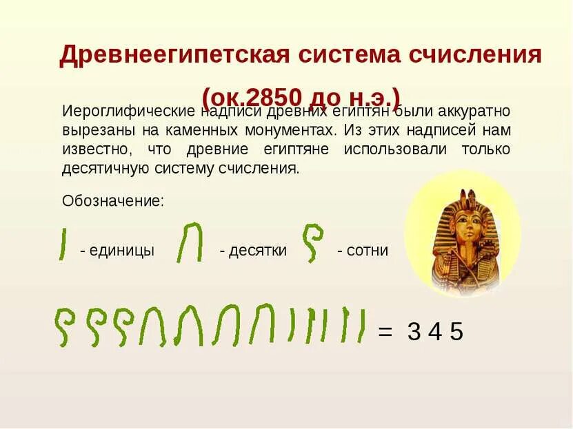 Какая система счисления в древнем египте. Древнеегипетская система счисления. древнеегипетская система исчисления. египетская система исчисления презентация. система счисления древних египтян.