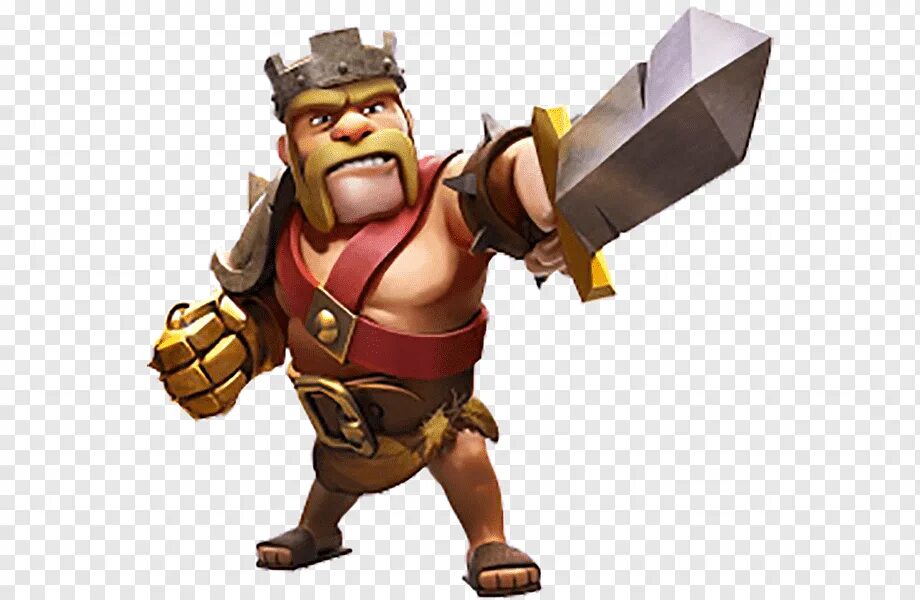 Варвар clash of clans. Король варваров Clash of Clans. Варвар клеш рояль. Clash Royale герои. Варвары из клеш рояль.