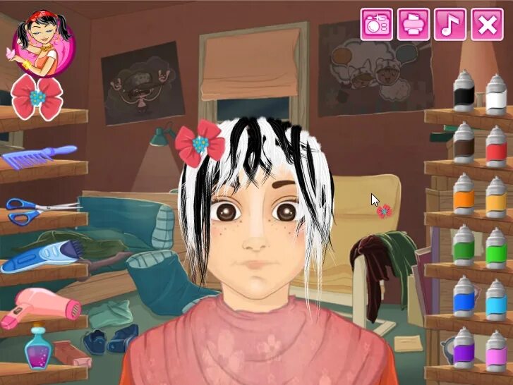 игра менять волосы