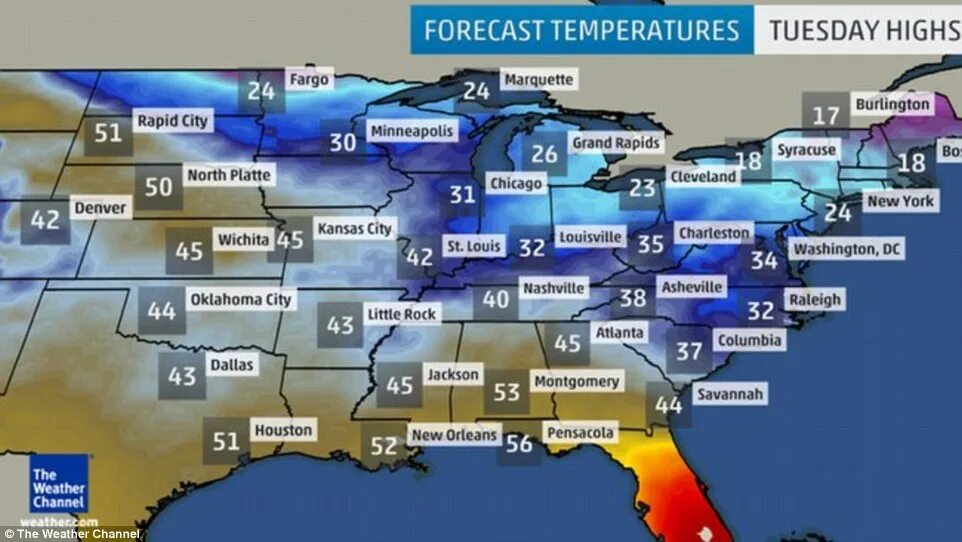 Какая температура воздуха в сша. Средняя температура по Штатам США. Средняя температура Штатов США. Холодные штаты Америки. Температура зимой в США по Штатам.