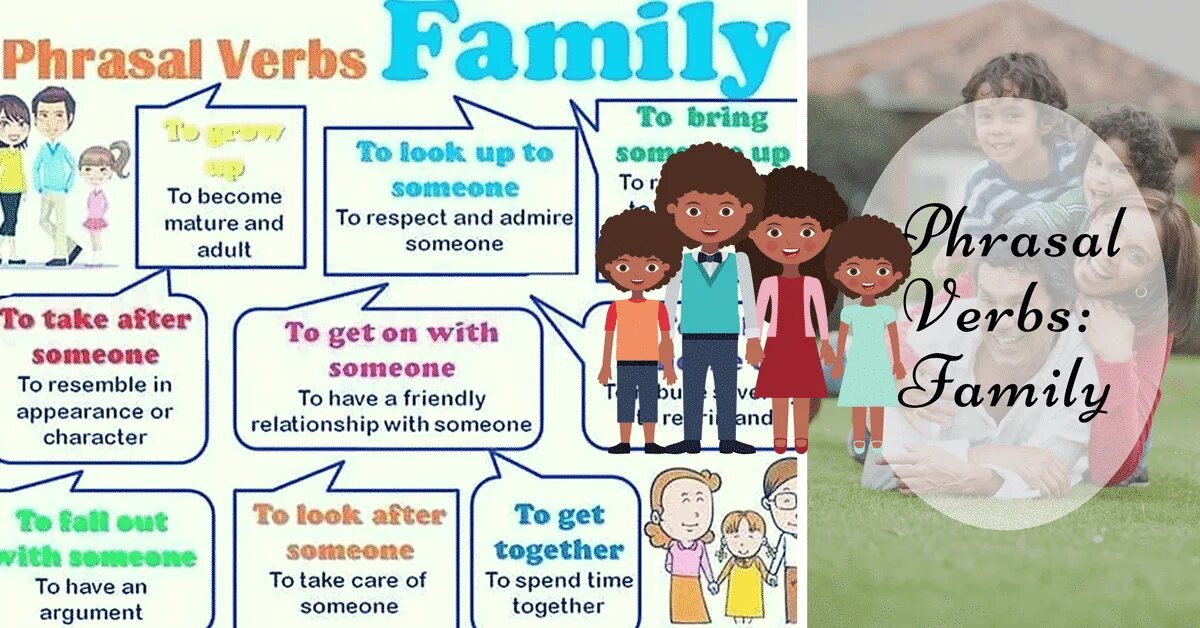 Phrasal verbs Family. Phrasal verbs на тему семья. The Family verbs. Phrasal verbs relationships. Phrasal verbs shopping