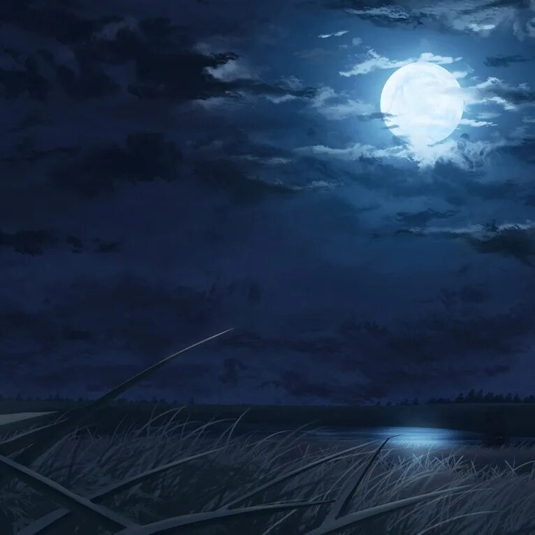 Лунная ночь. Ночь Луна. Пейзаж ночь. Лунной ночью свет загадочно