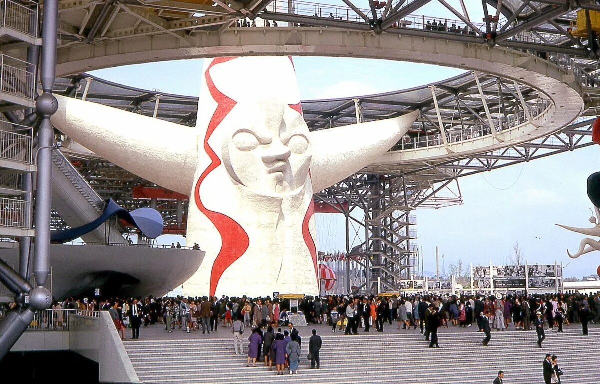 Экспо 1970 Осака. Экспо-70, Осака, Япония. Главный павильон Экспо-70 в Осаке. Экспо-70. Кензо Танге.
