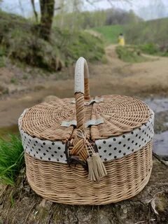 Плетеная корзина для пасхи