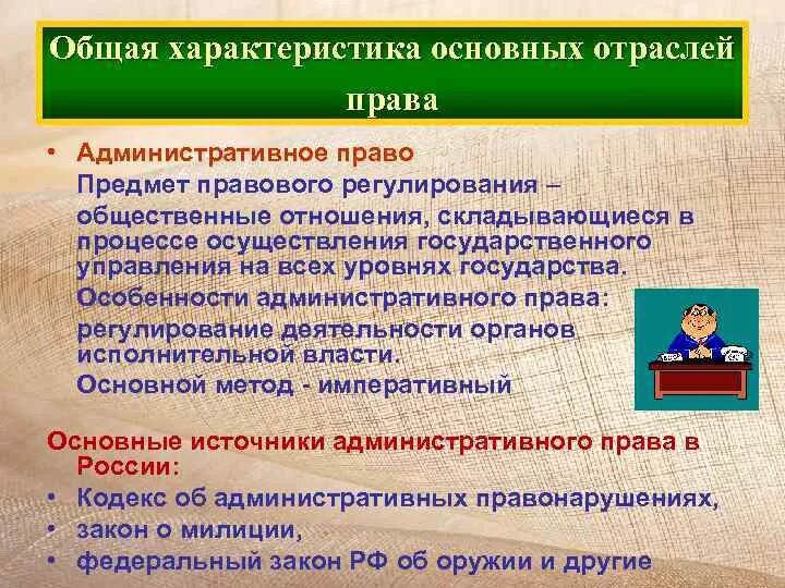 В отличие от других отраслей административное. Административное право характеристика. Административное право характеристика отрасли.