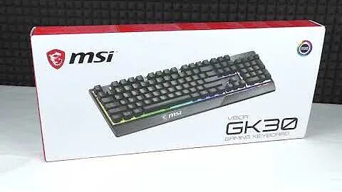Клавиатура msi vigor gk30 подсветка