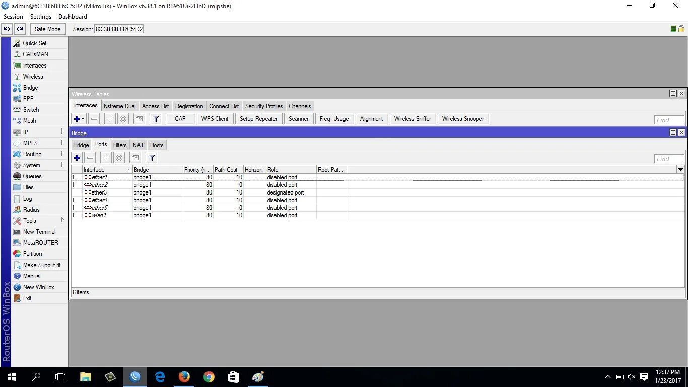 Mikrotik interface in Bridge. RIZOMUV Bridge Интерфейс.