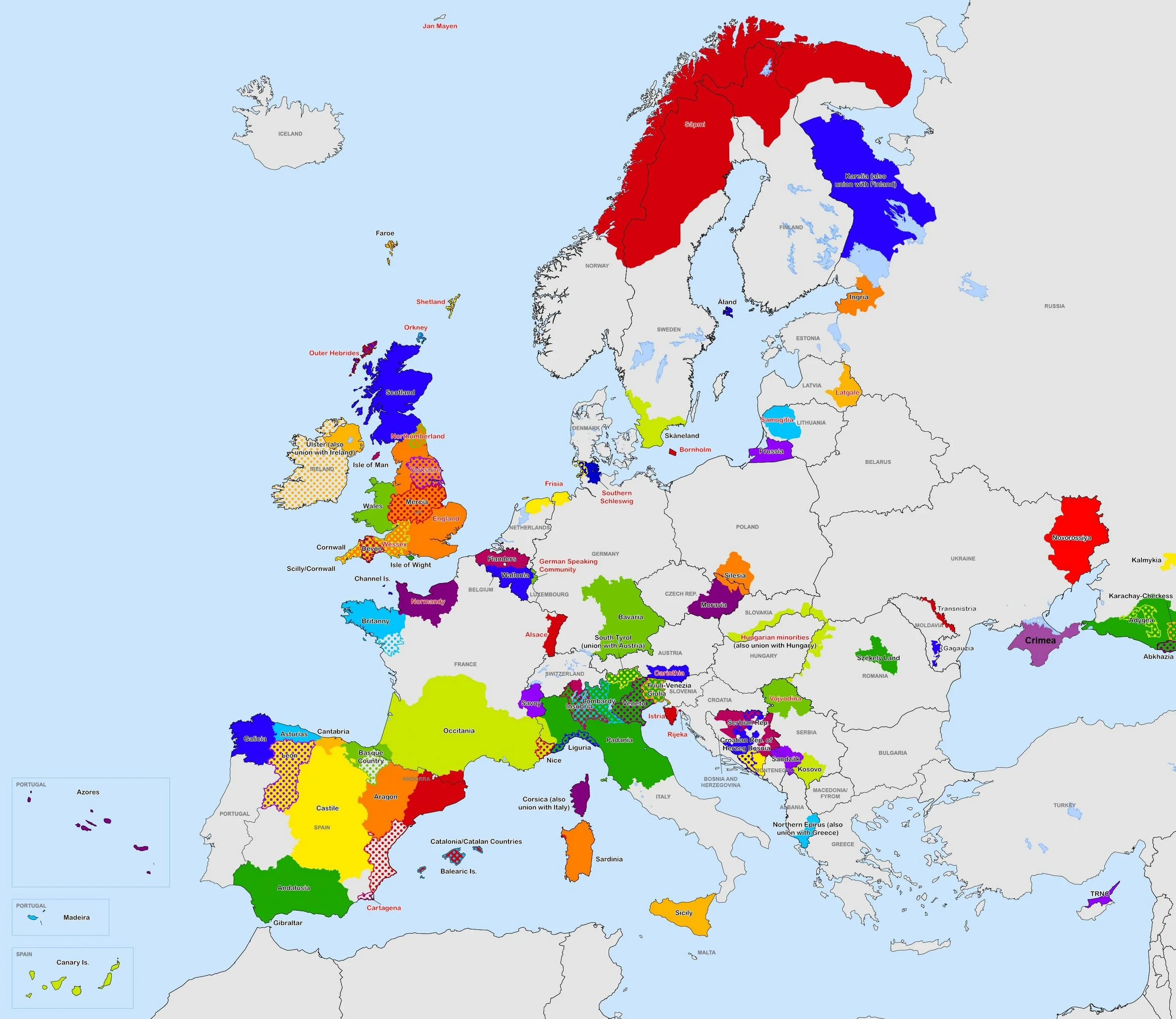 Карта сепаратизма в Европе. Карта сепаратистов в Европе. Карта всех сепаратистских движений Европы. Сепаратистская карта Европы. Все мелкие страны