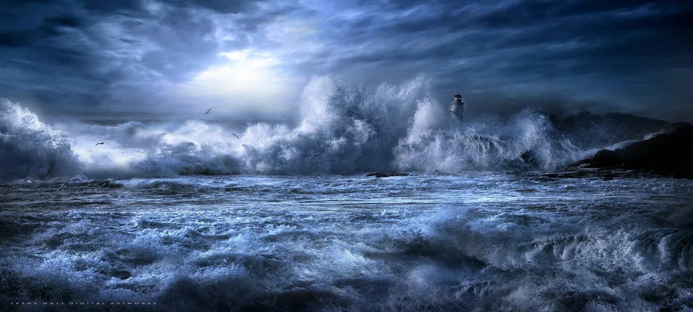 Далекий шторм. Северный Ледовитый океан шторм. Море шторм. Бушующее море. Морская буря.