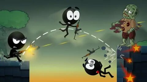 Stickman vs zombies мод много денег