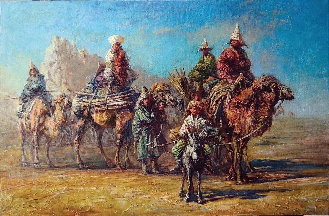 Киргизские кочевья Верещагин. Живопись казахстанских художников.