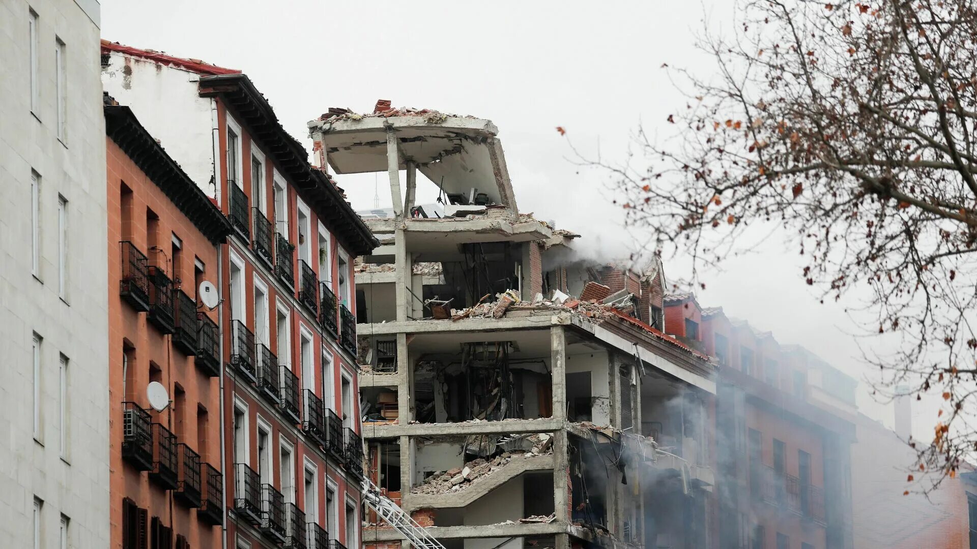 The explosion tore through the building. The explosion tore through the building