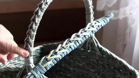 Ручка из газетных трубочек