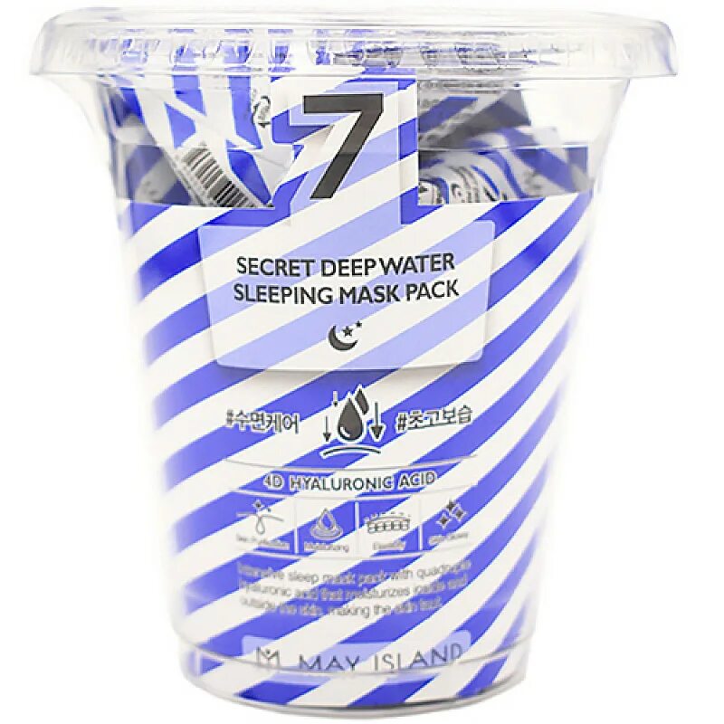 7 day ночная маска. Ночная маска для лица May Island 7 Days Secret Deep Water. 7 Days Secret Deep Water sleeping Mask Pack.