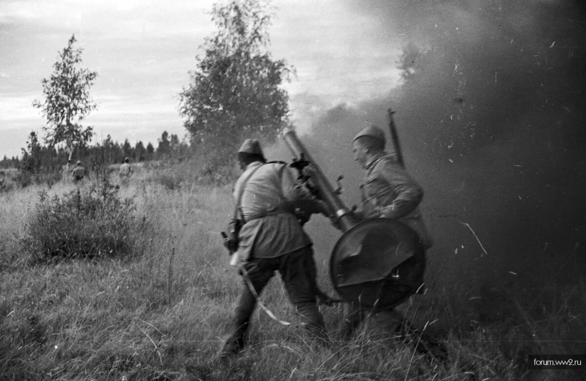 82 Мм миномет РККА. Минометчики РККА. Минометы РККА В 1941. Видео с фронта россии