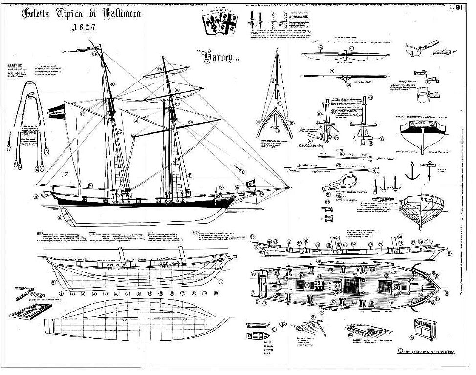 Парусник Halcon 1840 чертежи. Клипер шхуна Харви чертежи. Halcon 1840 такелаж чертежи. Чертежи модели парусника Halcon 1840. Схема сборки корабля