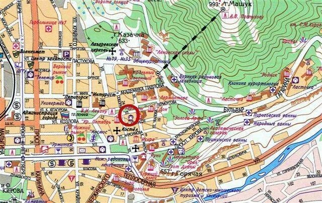 Пятигорск карта города с улицами. Центр пятигорска на карте. карта пятигорска с достопримечательностями. карта пятигорска с санаториями и улицами.