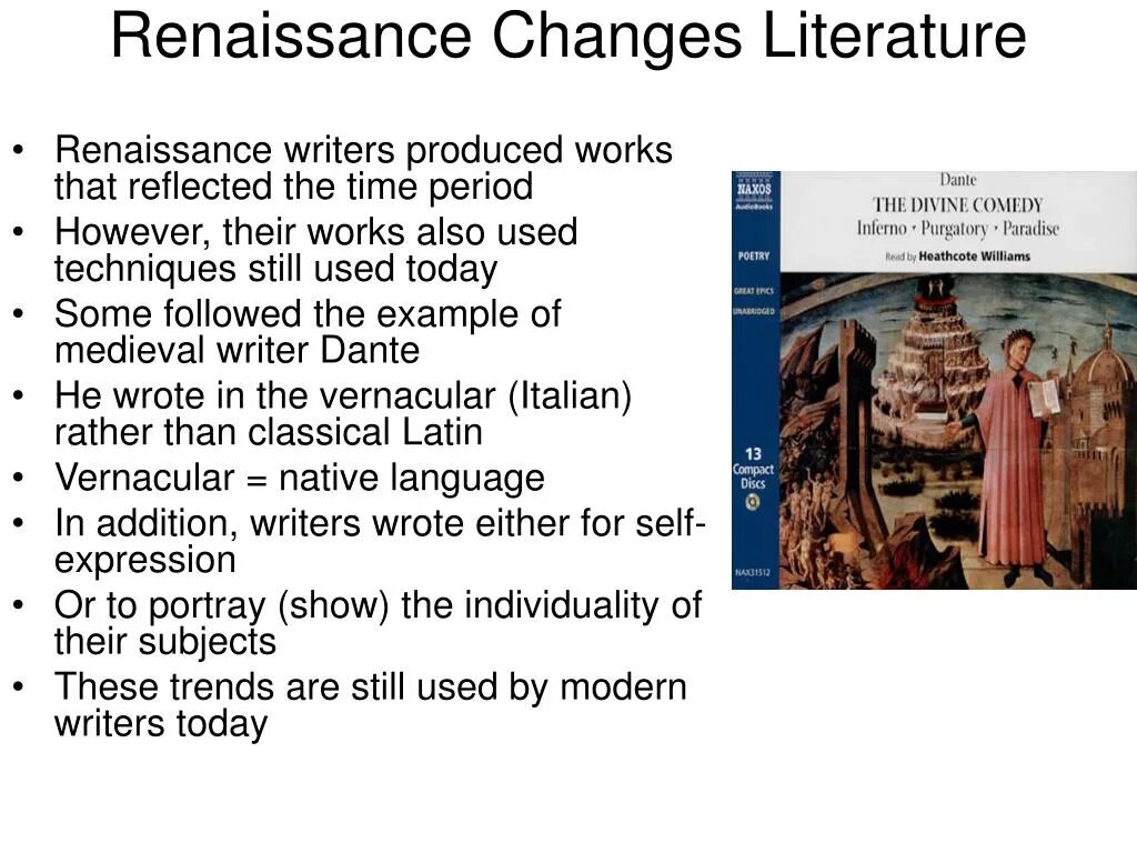 Renaissance in English Literature. Pre-Renaissance Literature. Renaissance Renaissance in English Literature. The Renaissance period in English Literature.